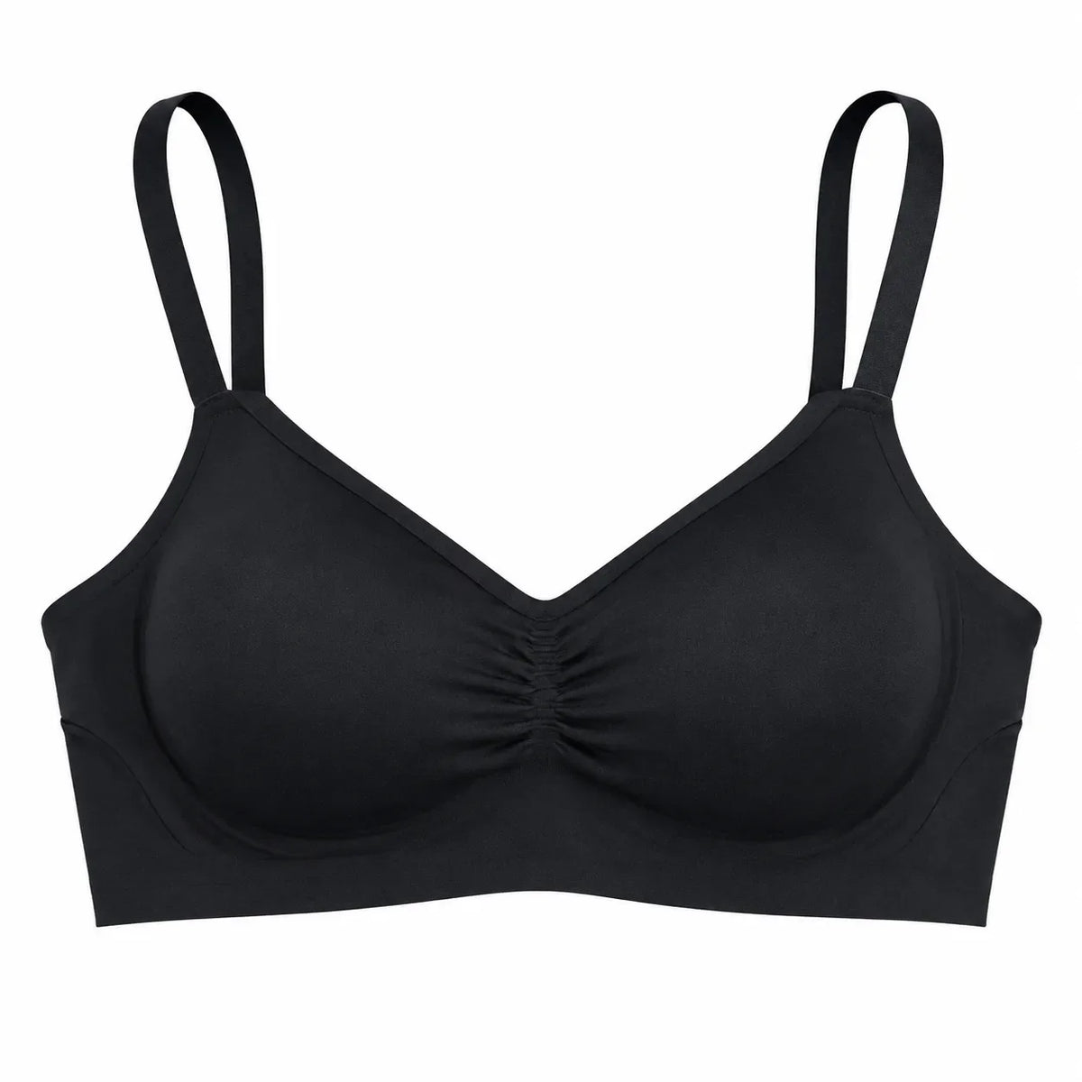 Women's Seamless Full Coverage Wire-Free Everyday Bra - Black